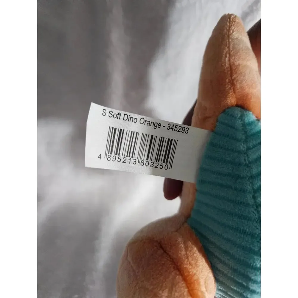 New Walmart Dinosaur Easter Bunny Rabbit Plush Toy Stuffed Animal 7.5" Orange - Picture 9 of 10